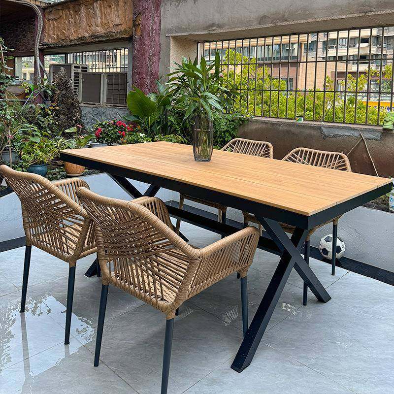 户外桌庭院带伞套露天阳台别椅墅花园藤编室装外简休syg-220闲藤,商业/办公家具,商用藤编家具,淘宝优惠券,粉丝福利购,淘宝优惠卷