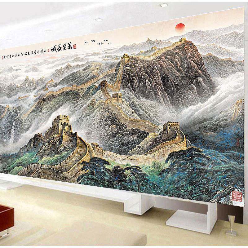 满钻风景客厅大点A6690幅石钻画万里城盛世版贴长钻钻石绣新款
