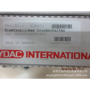 贺德克 EDS3448-5-0400-000 压力继电器 德国Hydac原装现货销售