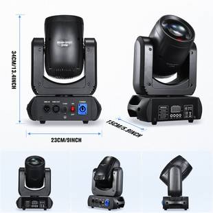 150W小钢炮光束摇头图案灯声控七彩旋转KTV包房清吧酒吧舞台灯光