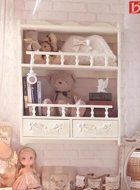 s实木墙上置物壁挂桌面收纳架卧室架房F76S6STM厨c卫生间储物架电