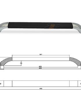 房车上发光扶手居门拉手车12VLED63720边暖光皮革包覆旅车配件