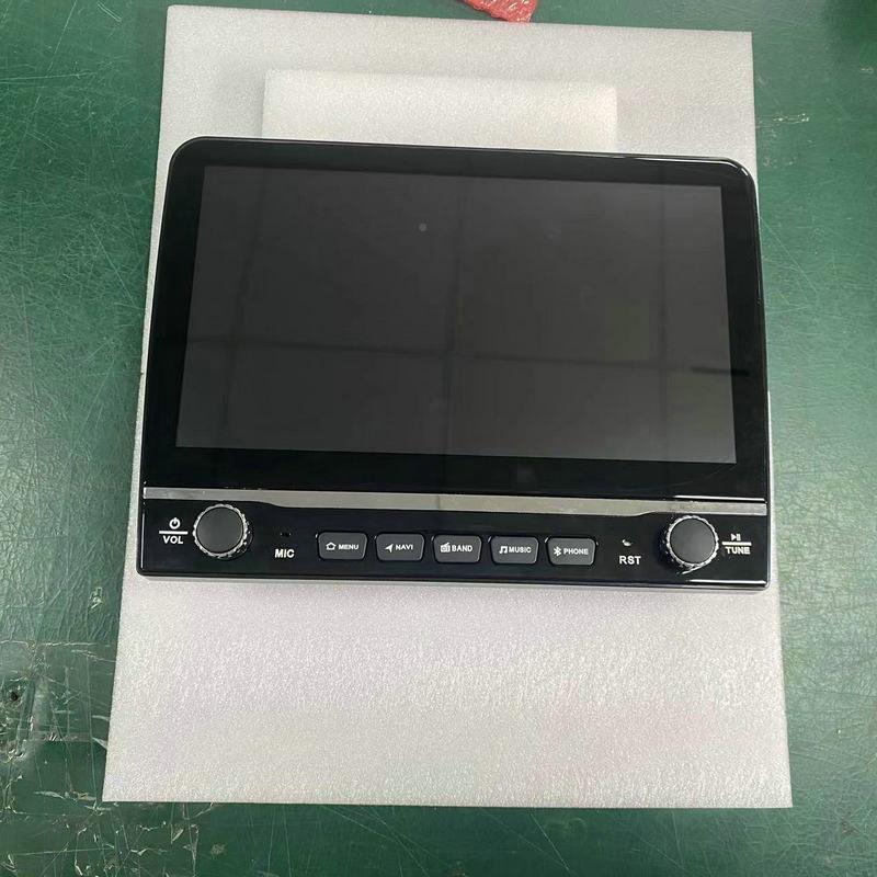 车载导航仪一体按机10寸带卓键87081钮小金刚安智能通用旋显示一