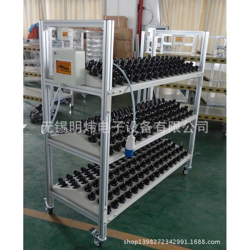 明炜厂家 灯泡老化架 罩灯老化车 五爪式插拔灯座 更耐用