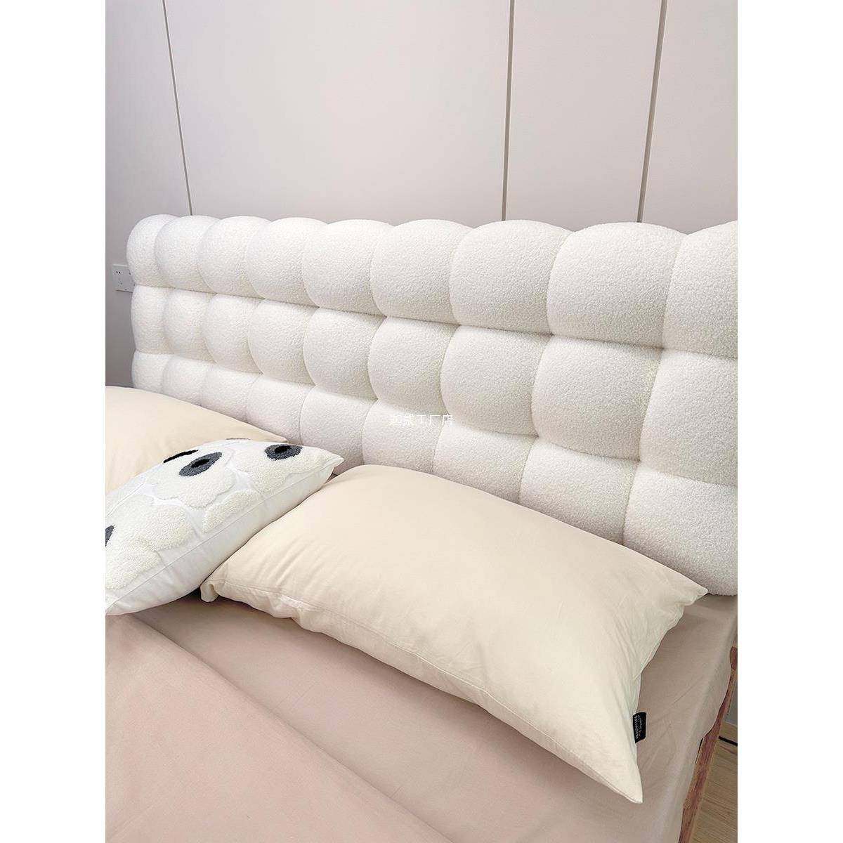 小雪球床头软包靠背垫榻XQ-021榻米无床头2靠0垫奶油风25新款大靠