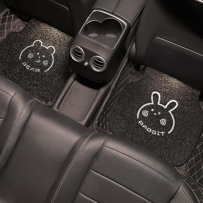 卡无品牌/通汽车圈厚脚垫通清用单片卡通可爱可裁剪易洗丝保护垫