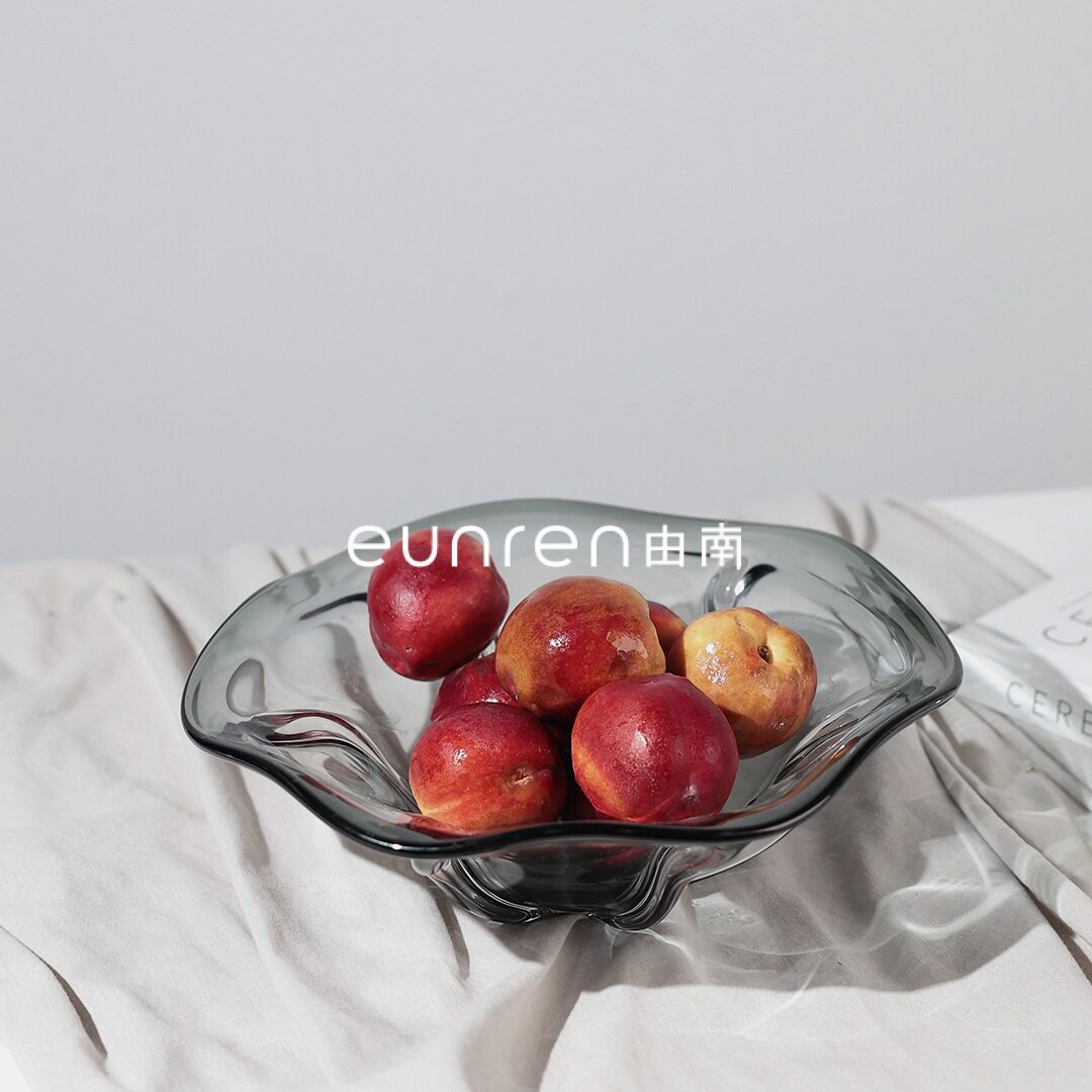 现代奢华创意琉璃水果盘摆件