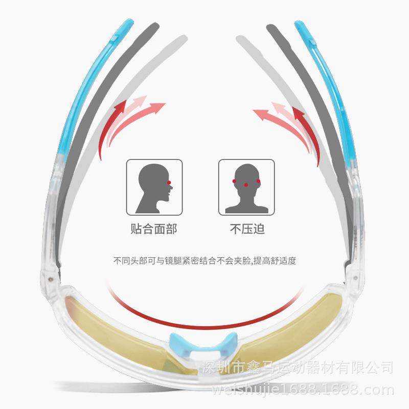 户外用风品防沙男女偏光太阳可配近视镜片滑雪镜运SS-858动骑行款