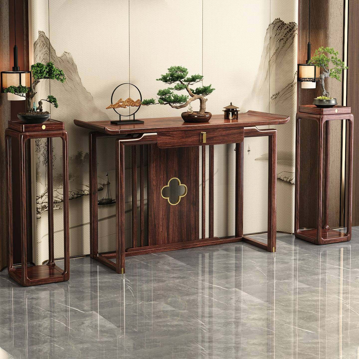 乌金木实木玄关桌翘头条案新中式客厅入户门供桌靠墙玄关柜端景台,玩具/童车/益智/积木/模型,垂直悬浮玩具,淘宝优惠券,粉丝福利购,淘宝优惠卷