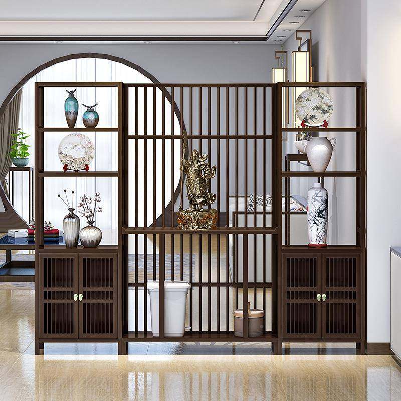 新中子式屏风隔断墙客厅实木户玄入TUU关柜代简现约镂空格栅装饰,电子元器件市场,其它元器件,淘宝优惠券,粉丝福利购,淘宝优惠卷