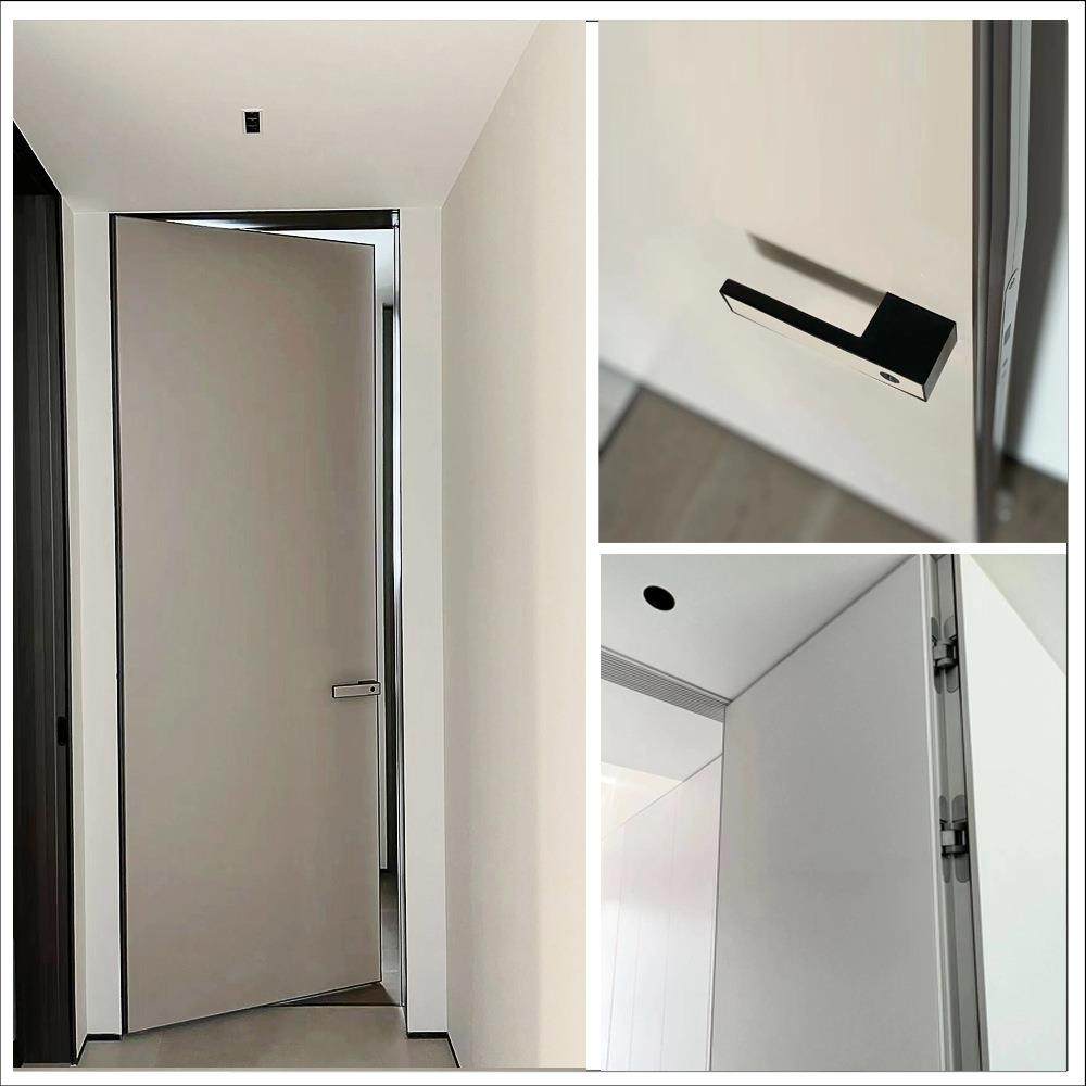 木室内铝套装木门生态门隐外平内开形门极简无TOB框门可上涂料窄