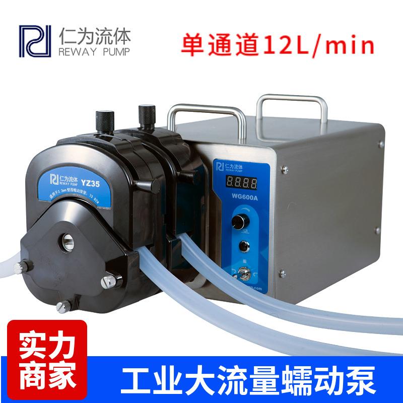 现货YZ35不锈钢小型灌装专用泵 12L工业大流量蠕动泵便携高效