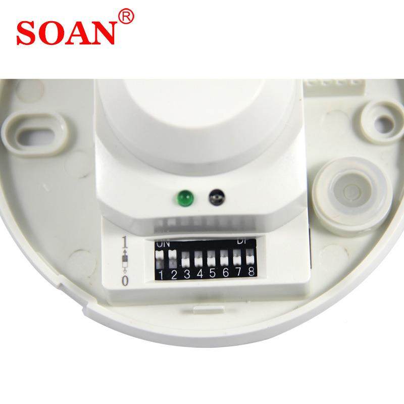 SOAN安关微波感应关雷达感应器开索人体微波感154应开220V