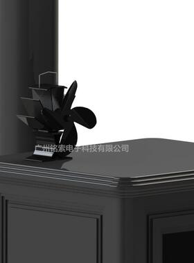 动壁炉风动扇热力风扇热61489能驱4叶扇可出口