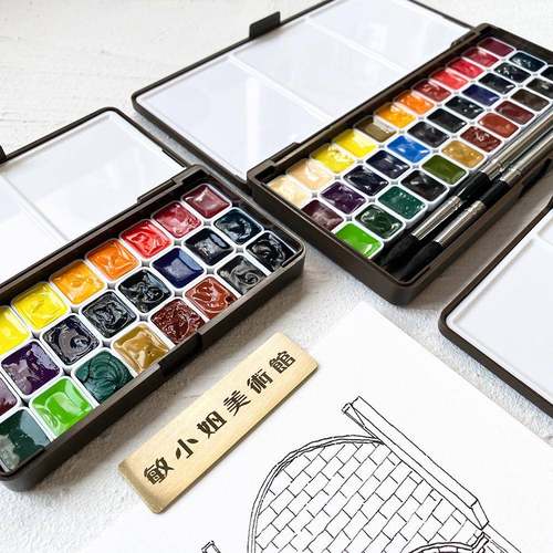 RRI德大国子师级水彩颜料分装色色色永山裕分便携装
