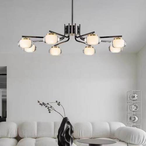 意式689极简客厅吊灯简约全现代家大餐厅吊灯光谱护眼床头用吊厅