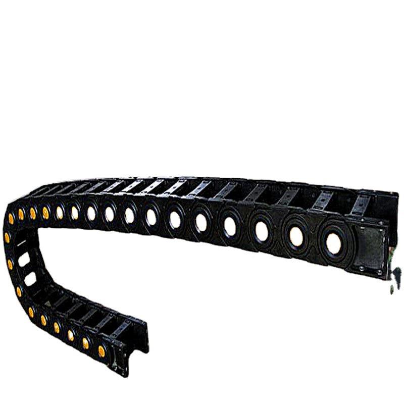 机床塑料拖链全封VED闭坦克链G强TL增尼C龙坦克链穿线塑料拖链厂