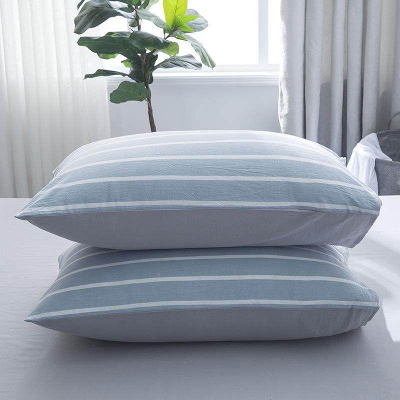 日式全棉四套生水洗纯棉学三宿舍件套件床单XGO床笠条纹款