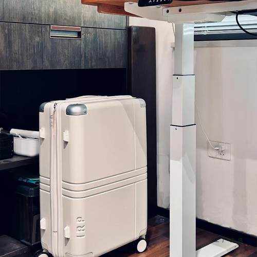 实木能樱木电桃动用升降桌家智调节办公书852桌长客厅工学习桌可