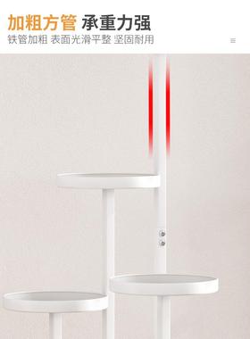 落阳地式可移托动架花盆带轮台置物架多层厅花花架H968架子铁艺家