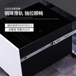 办柜公室文件柜带锁矮带轮移动储物桌下资料收纳床hshdg001头动柜