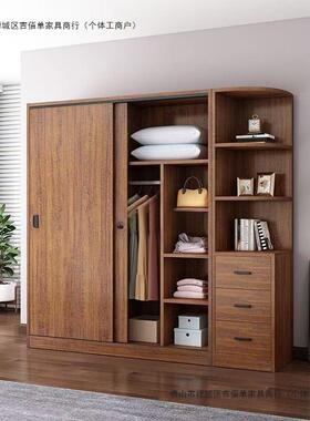 推拉儿门衣柜家用卧室组简易装柜子新款出租房用经79954济型童收