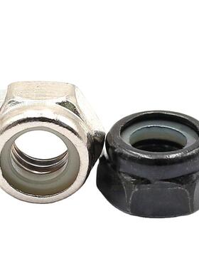 49发黑DIN85防松523螺母角六尼龙锁紧螺母级规格齐全