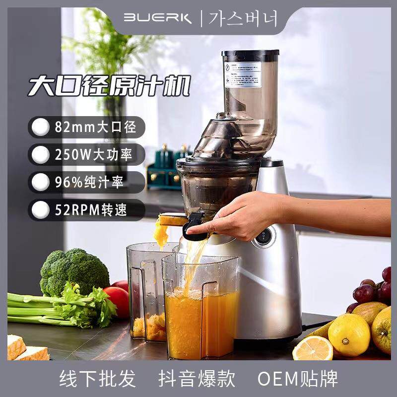 220V110V出口全自动原汁机汁渣分离家用榨汁大口径炸水果汁纯汁机