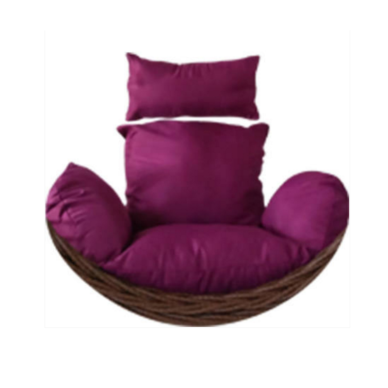 靠垫吊蓝鸟巢坐垫单人人摇篮藤椅吊床换洗布沙发吊椅摇篮坐垫