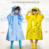 雨衣儿童女孩可爱幼儿园连体全身长款 小学生上学雨披男女童加厚