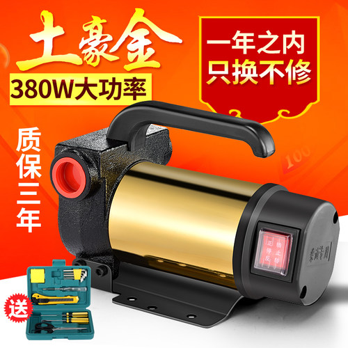 电动抽油泵正反转12V24V220V柴油泵直流泵自吸泵手动加油机抽油器