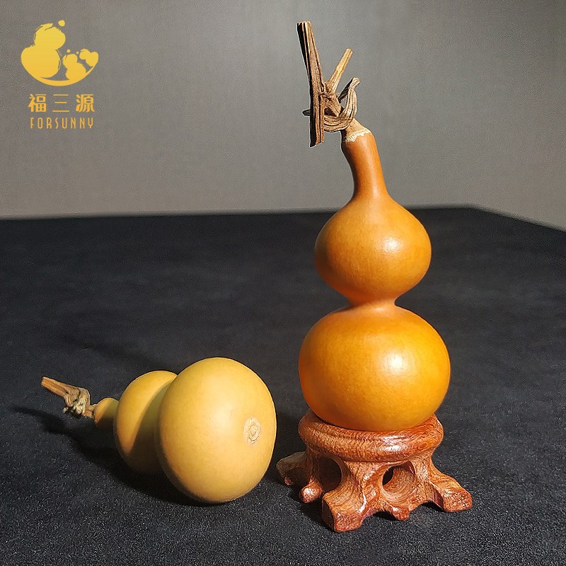 文玩葫芦手把件天然手捻精品盘玩带龙头摆件挂件小胖墩八宝可包浆