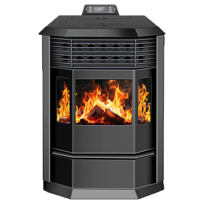 新款欧式取暖炉高端生物质颗粒木柴两用壁炉商用环保节能家用炉子