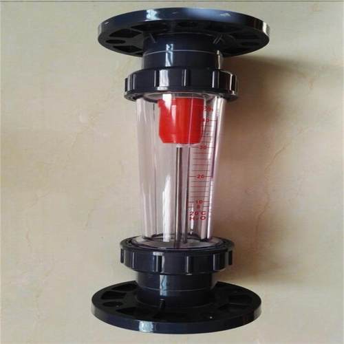 LZT-150S20L/F塑料管浮子流量计 流量25-200m3/h 法兰连接 带导杆