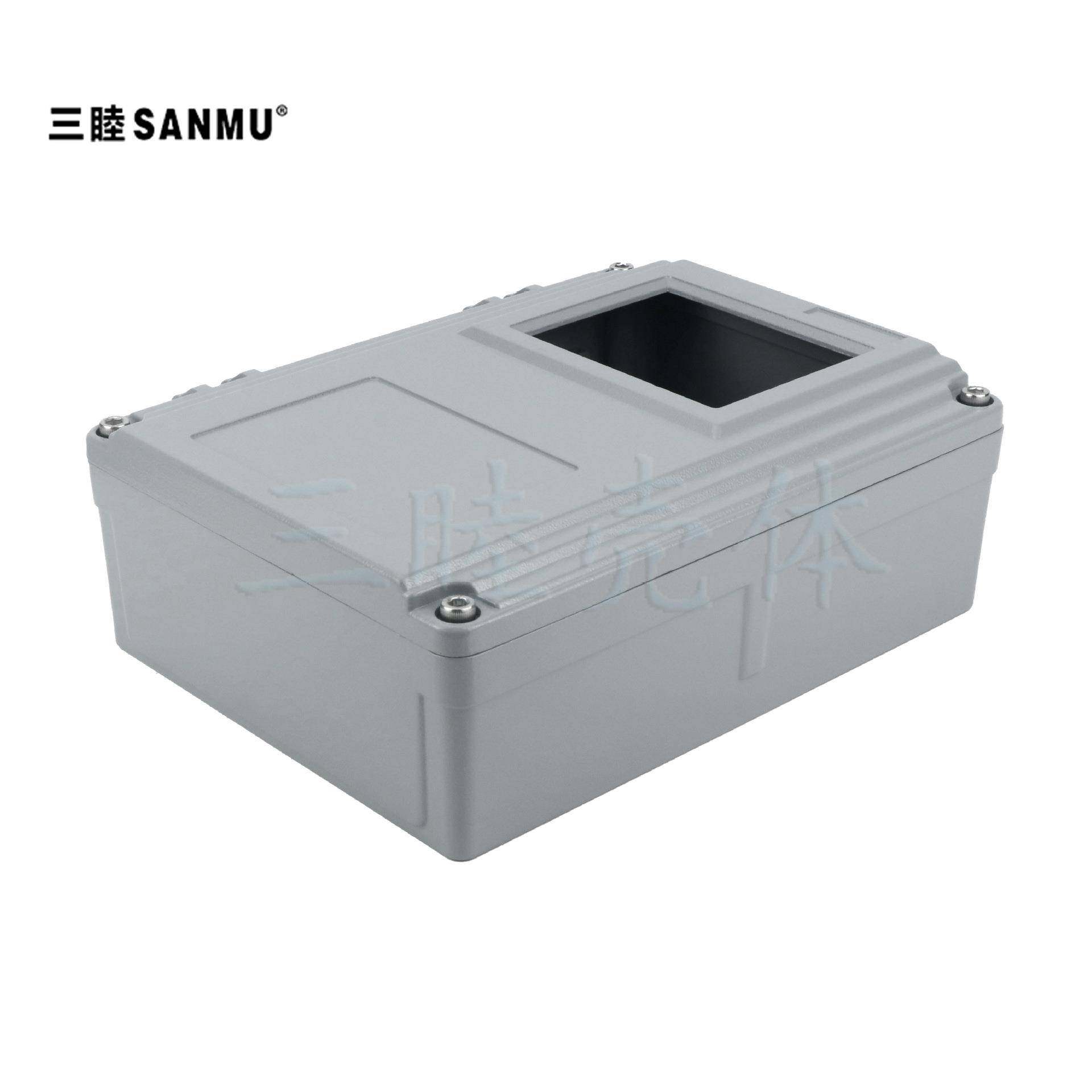 仪表机箱 带显示窗口外壳 翻盖式铸铝防水盒FA15-1：250*185*88MM