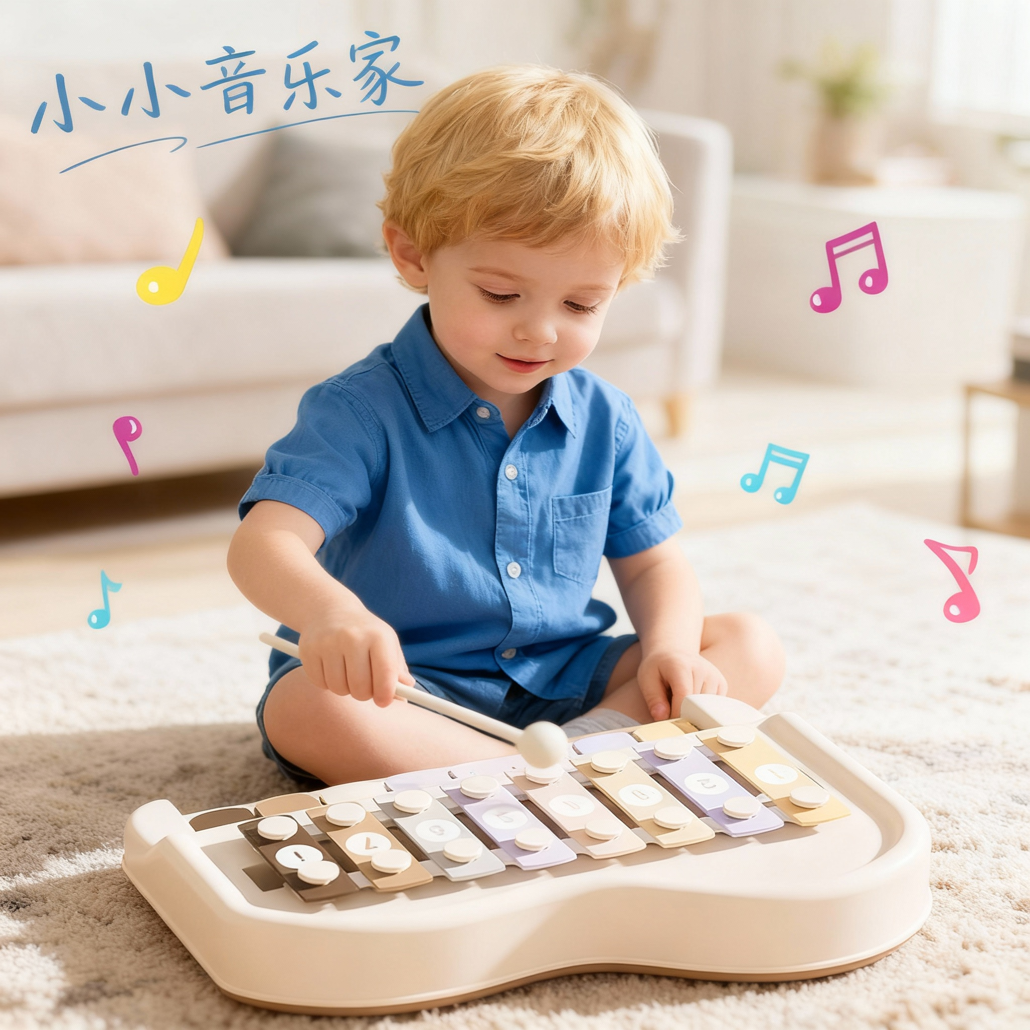 尊仕鹿益智八音手敲琴宝宝二合一乐器敲琴婴幼儿童益智音乐玩具,玩具/童车/益智/积木/模型,敲琴,淘宝优惠券,粉丝福利购,淘宝优惠卷