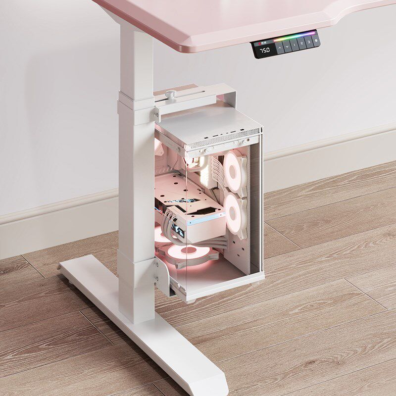 电动升降桌专用电脑主机架悬挂式吊挂式主机挂架办公桌机箱托配件