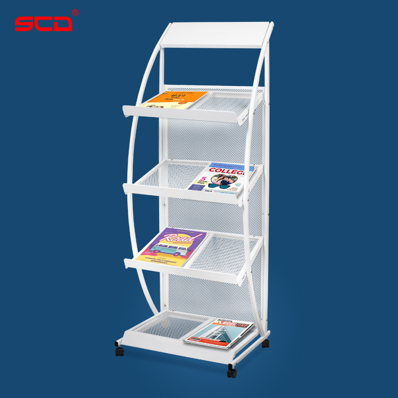 S资料架售楼部报刊架杂志架落地书报架银行宣传单页折页展示架