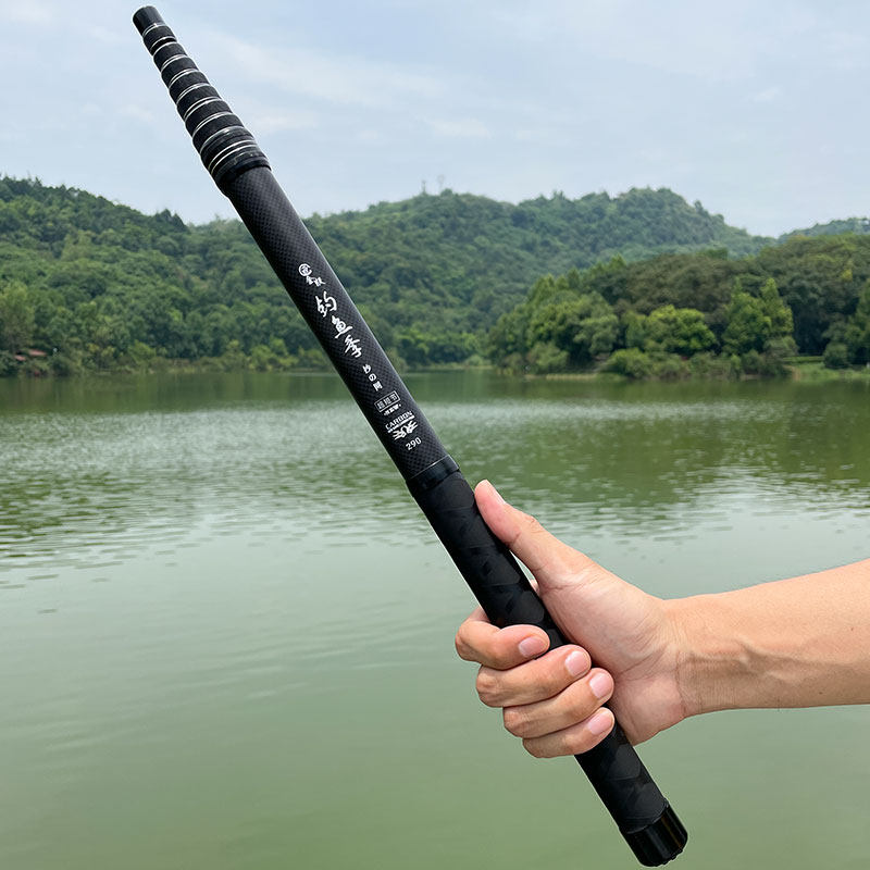 超短节不锈钢内芯抄网杆裸竿抄网捍伸缩杆大物捕鱼碳素竞技超硬