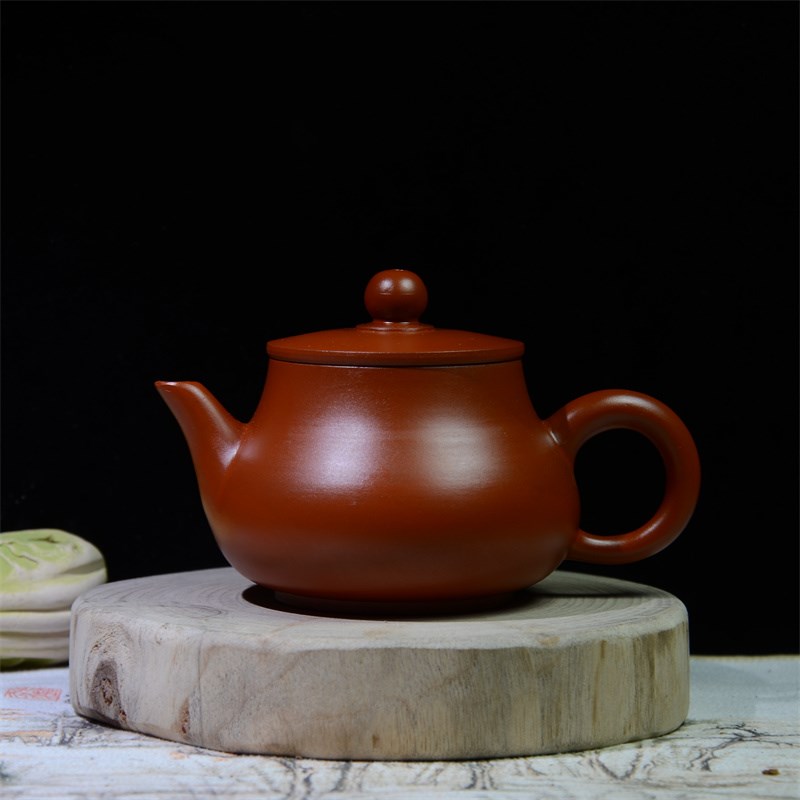 平潘壶潮州朱泥全手工手拉坯小号工夫泡茶壶家用工夫茶具110ml