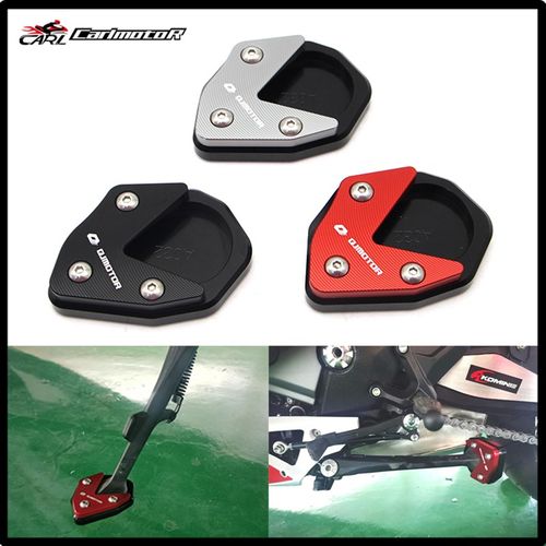 适用钱江 QJ赛600 改装脚撑加大边撑侧踢加宽刹车踏板防滑垫配件