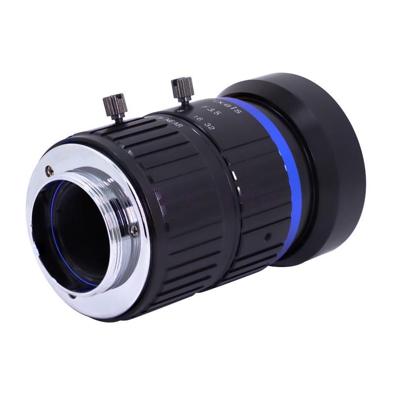 100mm工业镜头1英寸8MP监控摄像机镜头视觉检测镜头C口高清无畸变
