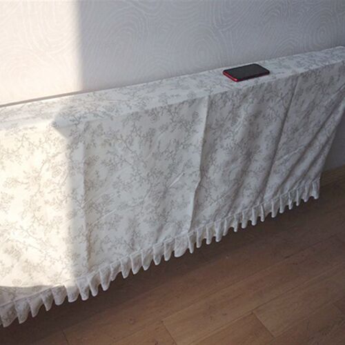 暖气片暖气罩盖布暖气片防尘罩防熏黑墙罩防尘套【素色花全包款】