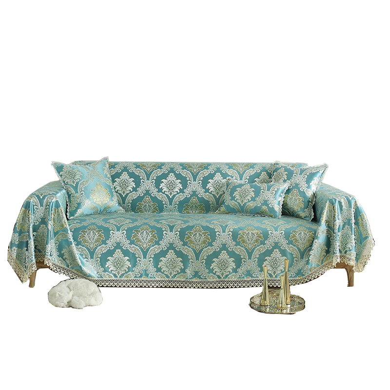 沙发罩巾全盖欧式蕾丝简易沙发巾美甲沙发巾薄款单层易清洗沙发垫