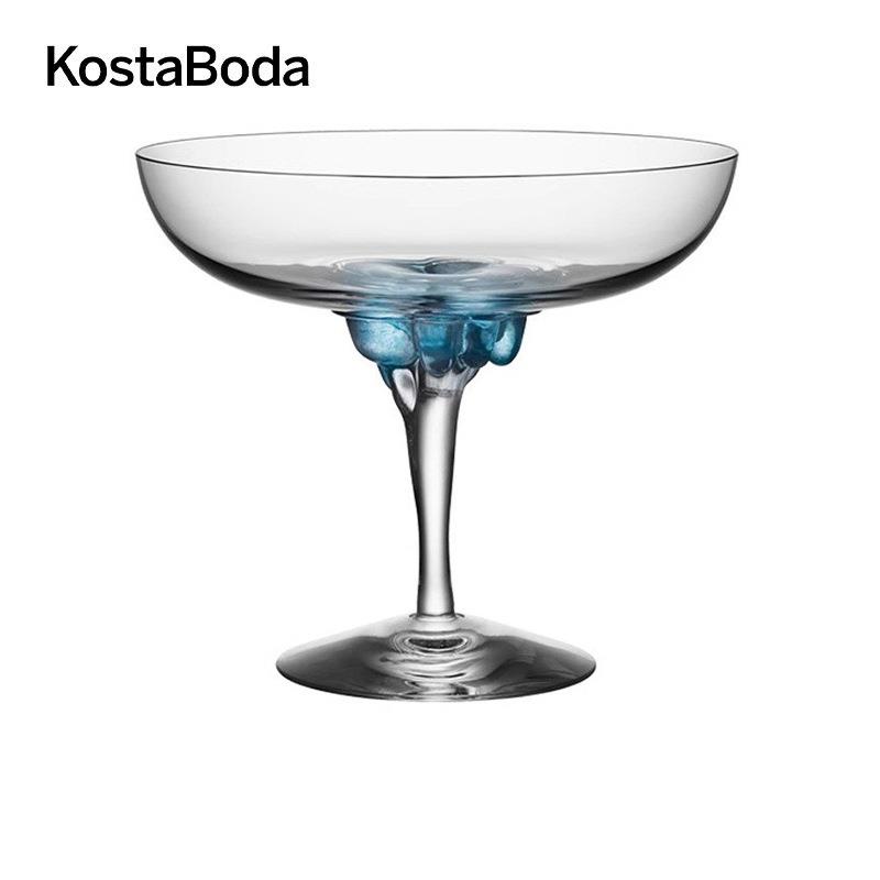 KOSTA BODA进口水晶玻璃Sugar Dandy家用鸡尾酒杯 创意碟形高脚杯