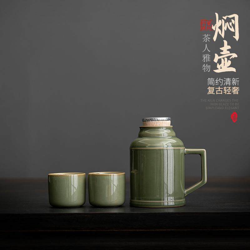创意小暖壶木塞盖陶瓷养生焖茶壶一壶二杯泡茶小套装仿古冷水壶,鲜花速递/花卉仿真/绿植园艺,割草机/草坪机,淘宝优惠券,粉丝福利购,淘宝优惠卷