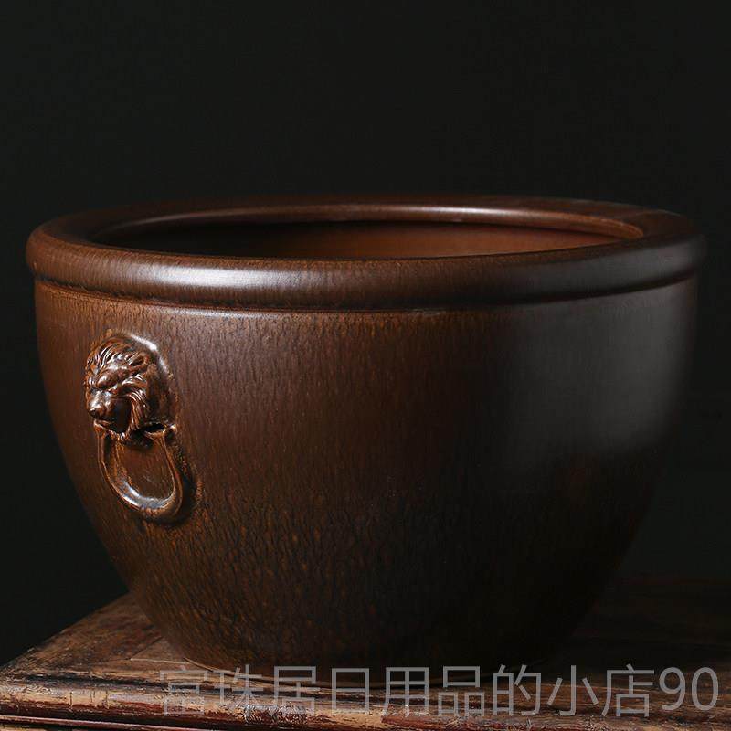 高档景乌德盆镇陶瓷鱼缸办公室客厅金摆件水缸庭院大缸养鱼锦鲤缸,宠物/宠物食品及用品,桌面缸,淘宝优惠券,粉丝福利购,淘宝优惠卷