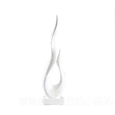 高档室树脂工艺品创意摆摆件抽象火焰办公桌面设卧室术客厅工艺品