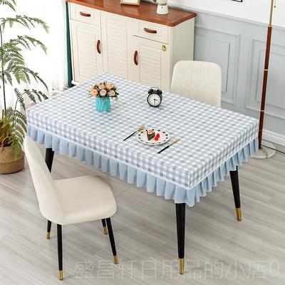 高档免餐桌布家茶用布艺长方形台桌布防水田园布简约北欧几洗布盖