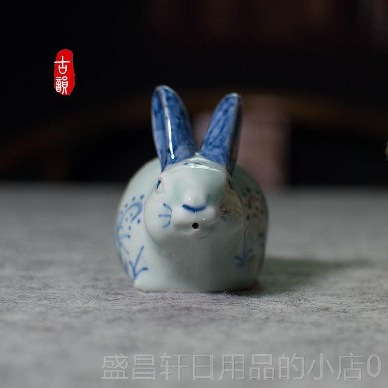 高档景德镇陶瓷房砚滴文创四宝意手绘水滴壶书滴古磨墨仿砚台加水